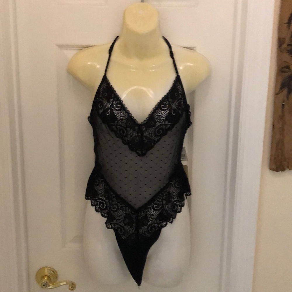 NWT Black sexy négligée medium